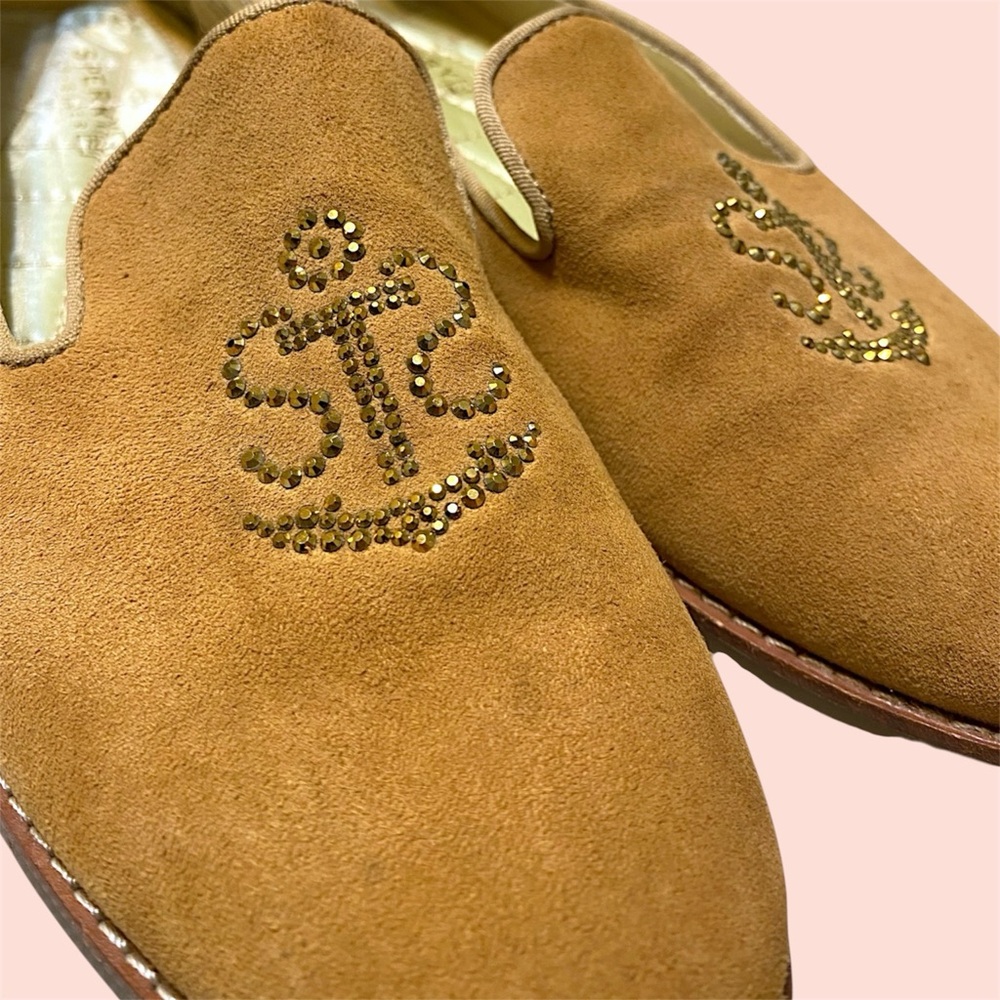 Sperry Pennington Rhinestone Suede Loafers - Picture 5 of 9
